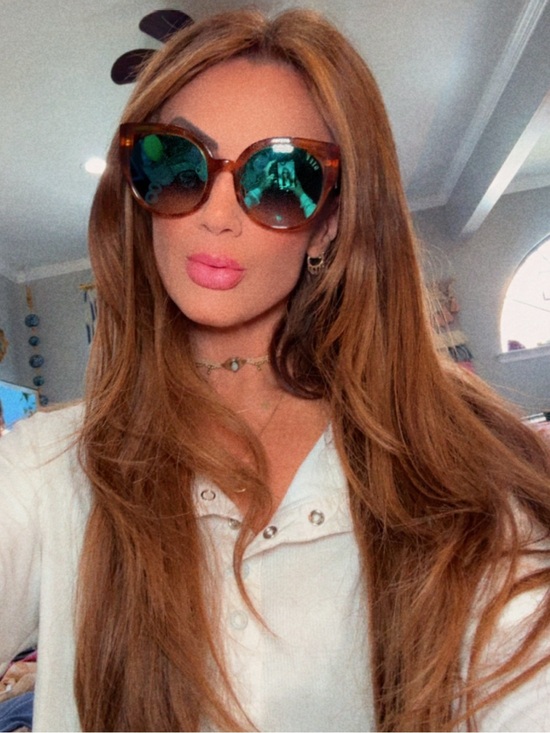 Diff Eyewear Accessories - Diff Eyewear Tortoiseshell Frame Sunglasses with Blue Mirrored Lenses